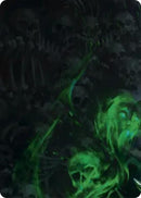 Image for Malice, Domina of the Dead // Levia, Shadowborn Abomination Double Sided Art Card (Top Left) (GEM Pack 6) (GEM) - Flesh and Blood TCG