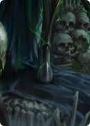 Image for Malice, Domina of the Dead // Levia, Shadowborn Abomination Double Sided Art Card (Bottom Center) (GEM Pack 6) (GEM) - Flesh and Blood TCG