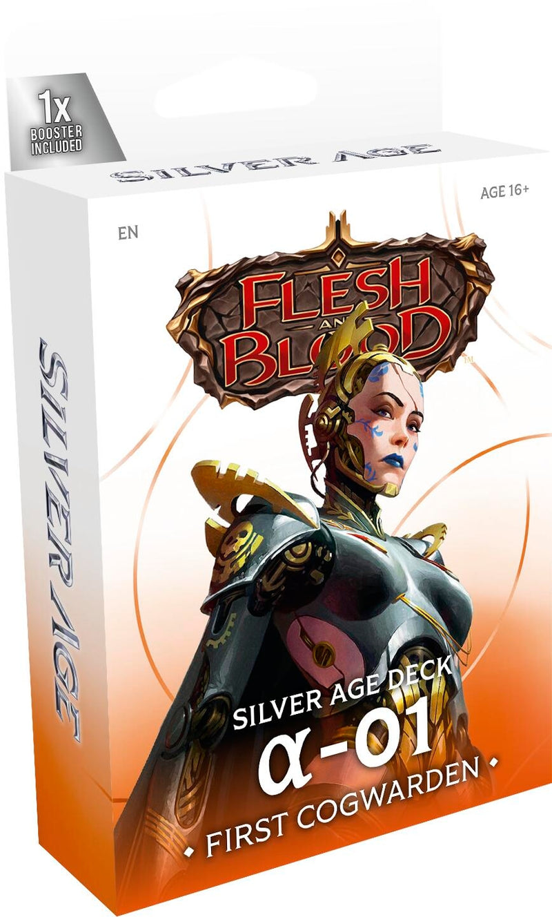 Image for Silver Age: Outbreak Deck - A-01, First Cogwarden - Flesh and Blood TCG