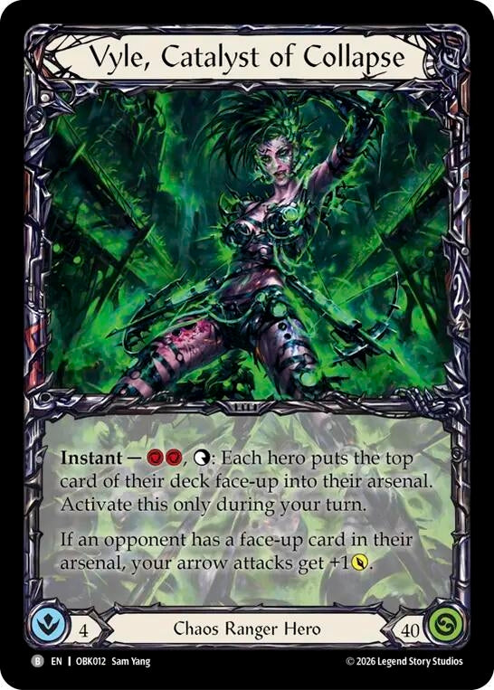 Image for Vyle, Catalyst of Collapse (OBK012) (Outbreak) (OBK) - Flesh and Blood TCG
