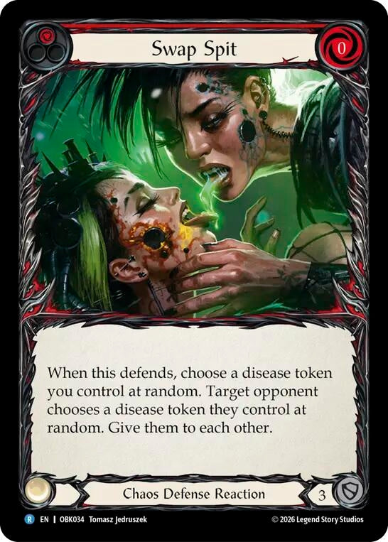 Image for Swap Spit (Red) (OBK034) (Outbreak) (OBK) - Flesh and Blood TCG