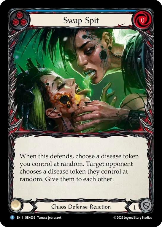 Image for Swap Spit (Blue) (OBK036) (Outbreak) (OBK) - Flesh and Blood TCG