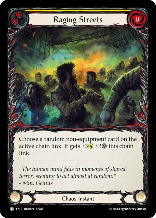 Image for Raging Streets (OBK069) (Outbreak) (OBK) - Flesh and Blood TCG