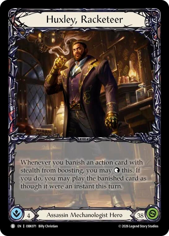 Image for Huxley, Racketeer (OBK071) (Outbreak) (OBK) - Flesh and Blood TCG