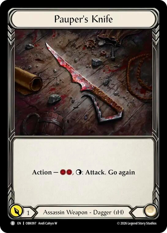 Image for Pauper's Knife (OBK097) (Outbreak) (OBK) - Flesh and Blood TCG