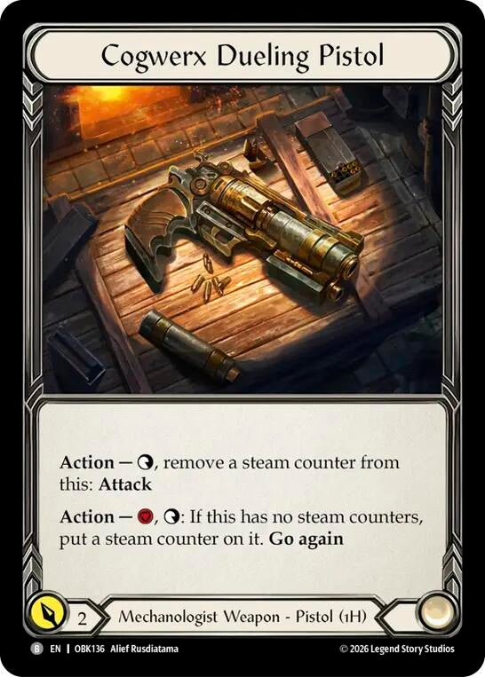 Image for Cogwerx Dueling Pistol (OBK136) (Outbreak) (OBK) - Flesh and Blood TCG