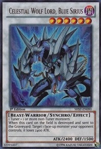 Celestial Wolf Lord Blue Sirius (SHSP-EN090) [SHSP]