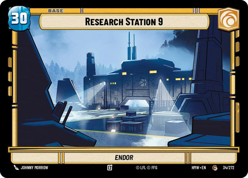 Image for Research Station 9 // Shield (34/272 // T01/05) (Homeworlds) (HMW) - Star Wars: Unlimited