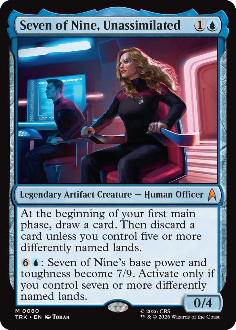 Image for Seven of Nine, Unassimilated (80) (Star Trek) (TRK) - Magic: The Gathering