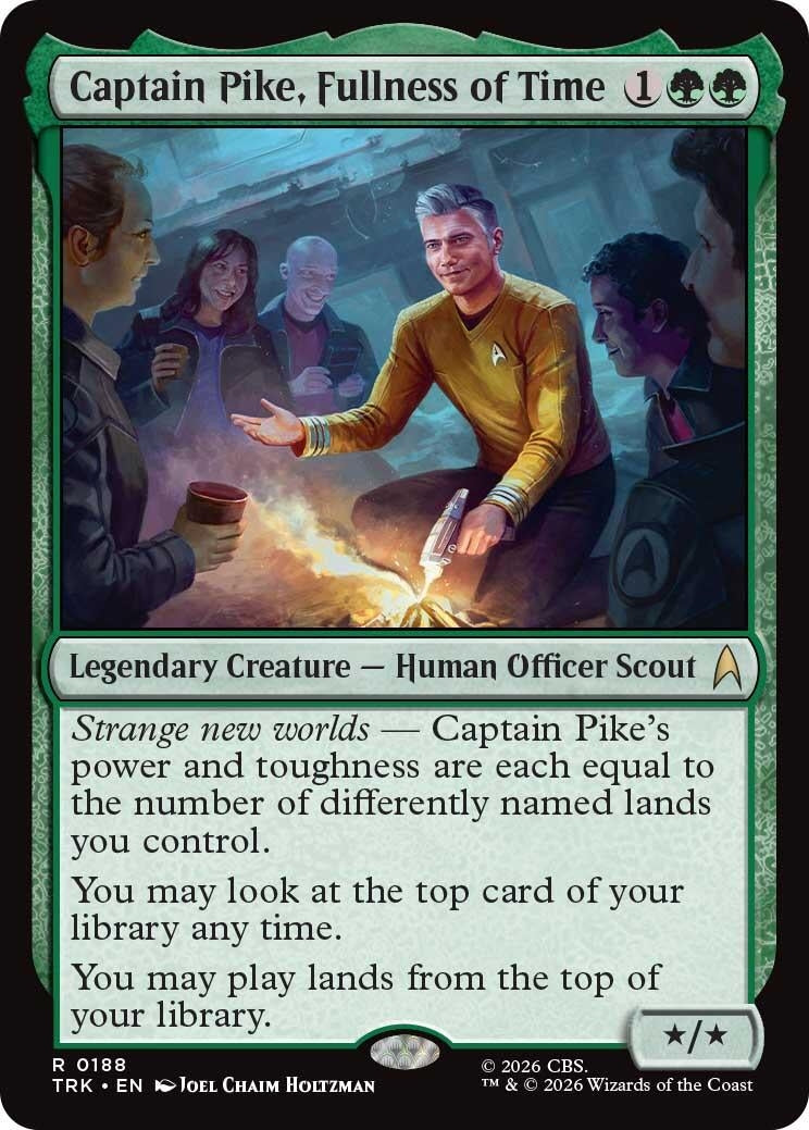 Image for Captain Pike, Fullness of Time (188) (Star Trek) (TRK) - Magic: The Gathering