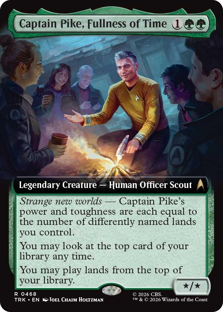 Image for Captain Pike, Fullness of Time (Extended Art) (468) (Star Trek) (TRK) - Magic: The Gathering