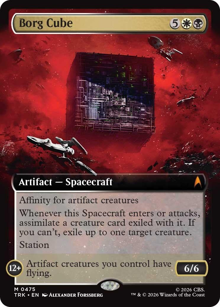 Image for Borg Cube (Extended Art) (475) (Star Trek) (TRK) - Magic: The Gathering
