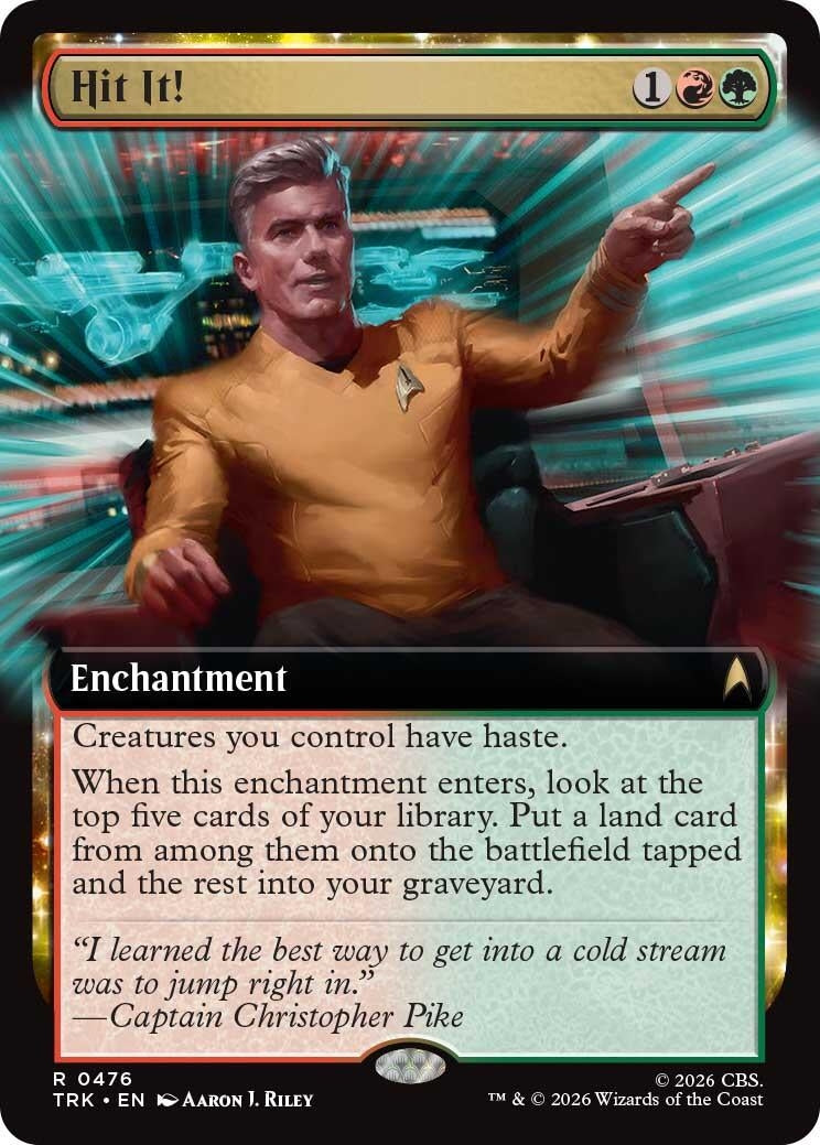 Image for Hit It! (Extended Art) (476) (Star Trek) (TRK) - Magic: The Gathering