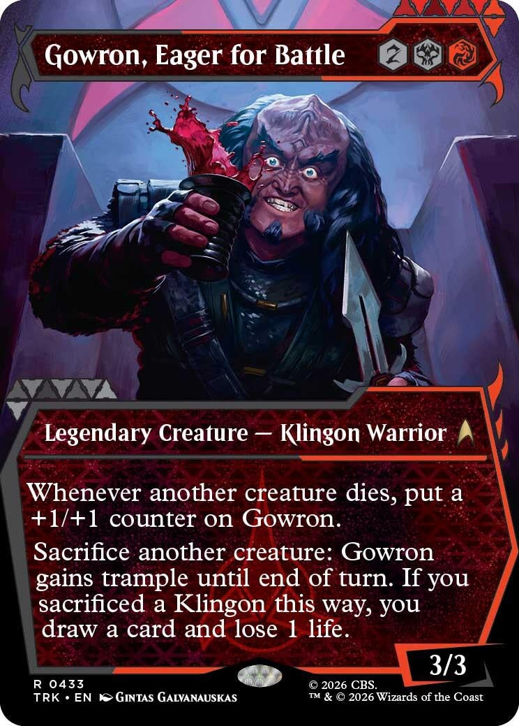 Image for Gowron, Eager for Battle (Showcase) (433) (Star Trek) (TRK) - Magic: The Gathering