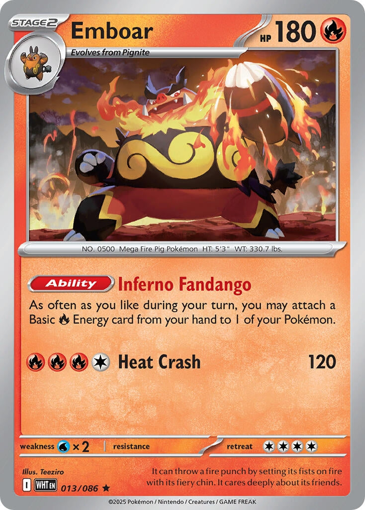 Image for Emboar (013/086) (Deck Exclusives) (PR) - Pokemon