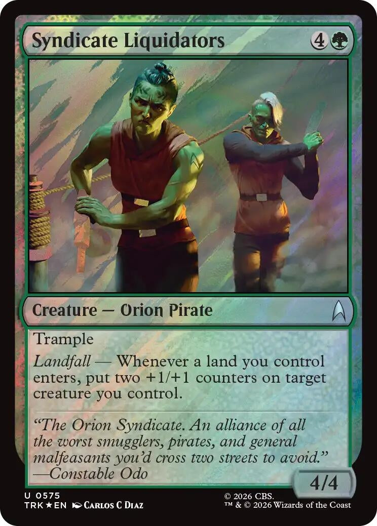 Image for Syndicate Liquidators (Surge Foil) (575) (Star Trek) (TRK) - Magic: The Gathering