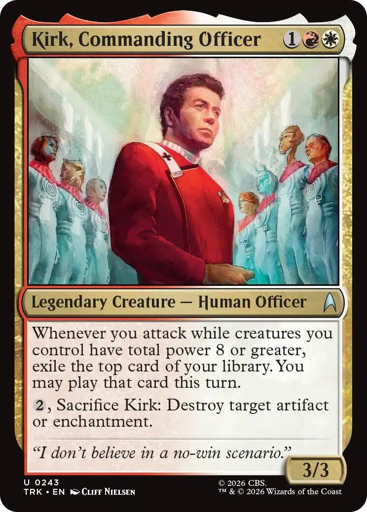 Image for Kirk, Commanding Officer (243) (Star Trek) (TRK) - Magic: The Gathering