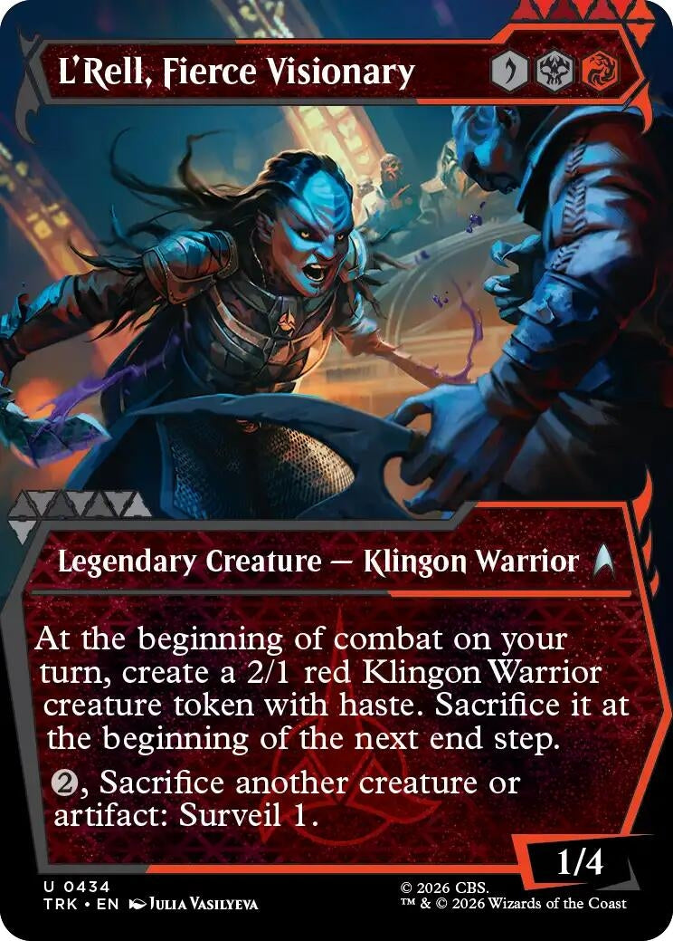 Image for L'Rell, Fierce Visionary (Showcase) (434) (Star Trek) (TRK) - Magic: The Gathering