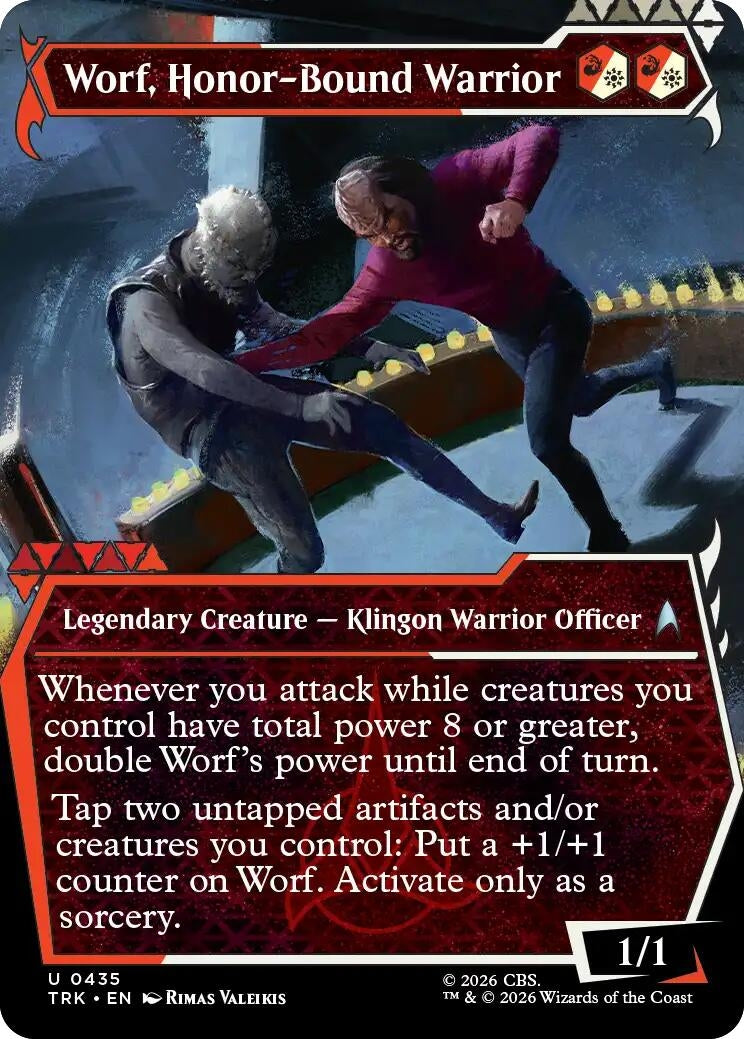 Image for Worf, Honor-Bound Warrior (Showcase) (0435) (435) (Star Trek) (TRK) - Magic: The Gathering