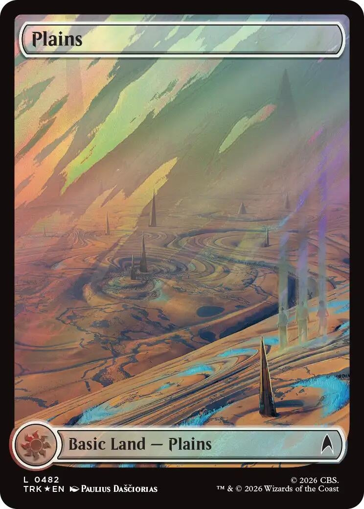 Image for Plains (0482) (Surge Foil) (482) (Star Trek) (TRK) - Magic: The Gathering