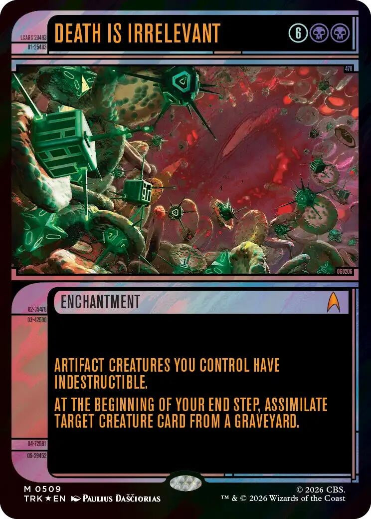 Image for Death Is Irrelevant (Showcase) (Surge Foil) (509) (Star Trek) (TRK) - Magic: The Gathering