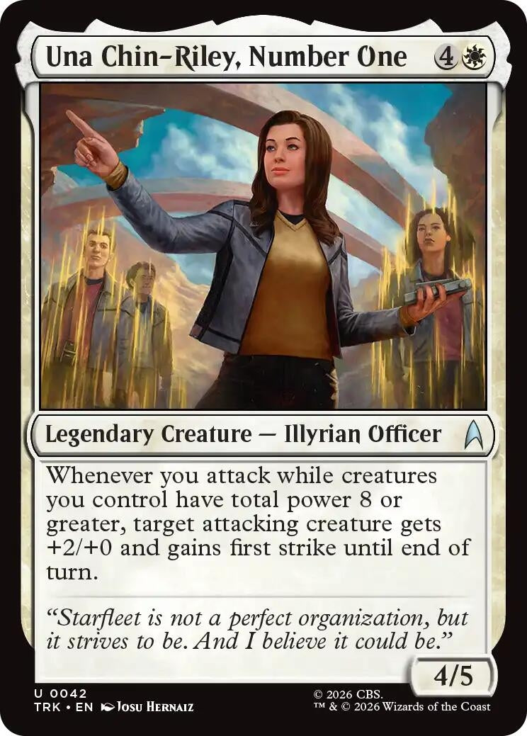 Image for Una Chin-Riley, Number One (42) (Star Trek) (TRK) - Magic: The Gathering