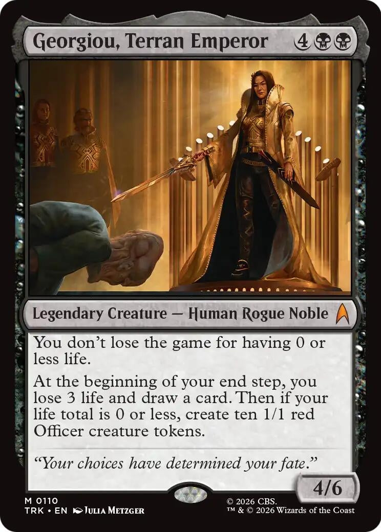 Image for Georgiou, Terran Emperor (110) (Star Trek) (TRK) - Magic: The Gathering