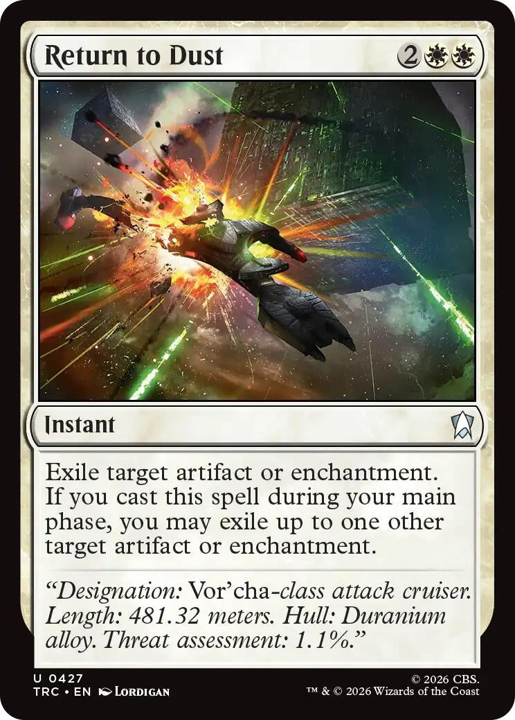 Image for Return to Dust (Surge Foil) (427) (Commander: Star Trek) (TRC) - Magic: The Gathering