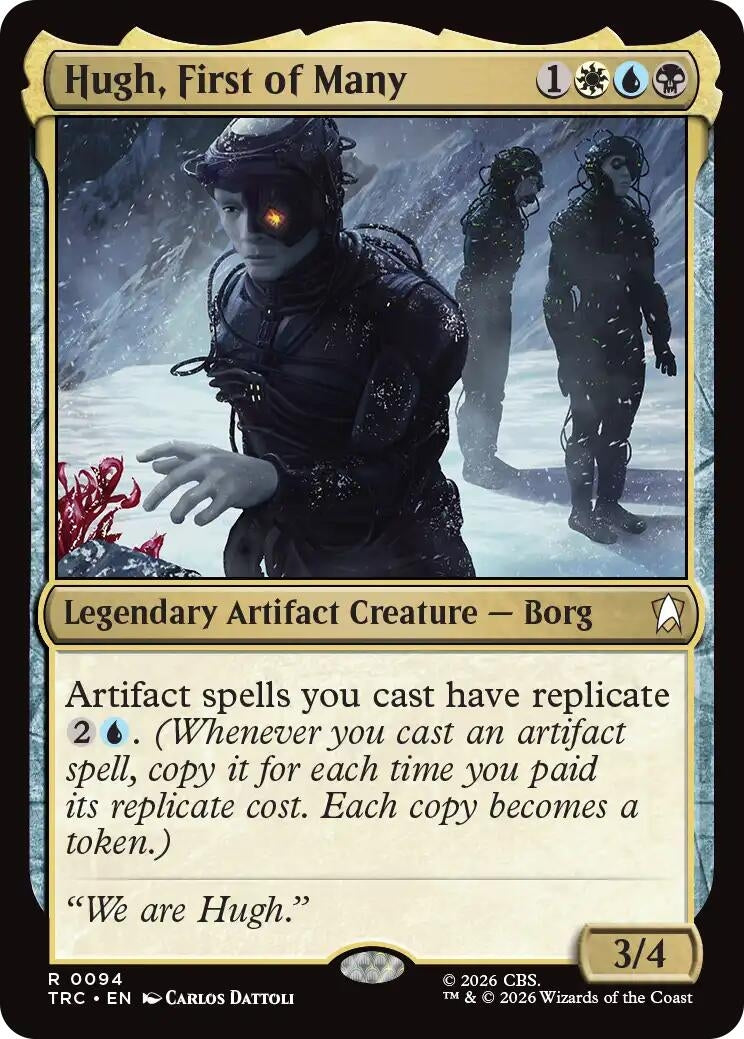 Image for Hugh, First of Many (Surge Foil) (94) (Commander: Star Trek) (TRC) - Magic: The Gathering