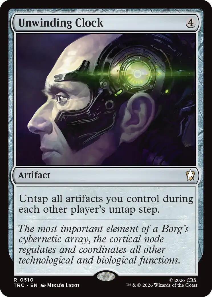 Image for Unwinding Clock (510) (Commander: Star Trek) (TRC) - Magic: The Gathering