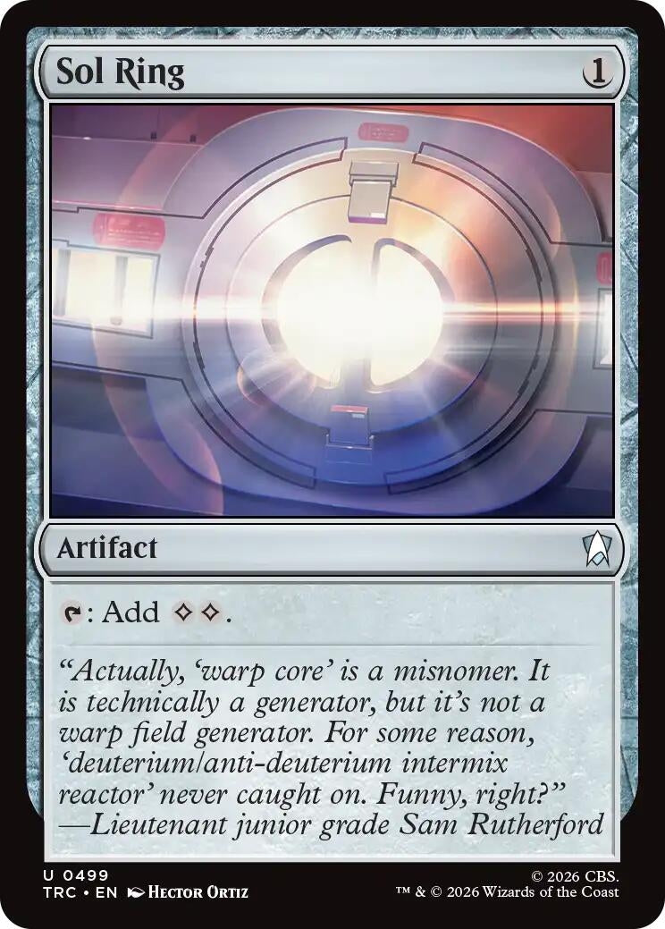 Image for Sol Ring (Surge Foil) (499) (Commander: Star Trek) (TRC) - Magic: The Gathering