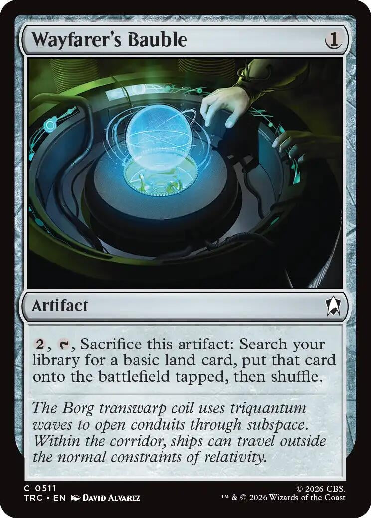 Image for Wayfarer's Bauble (Surge Foil) (511) (Commander: Star Trek) (TRC) - Magic: The Gathering