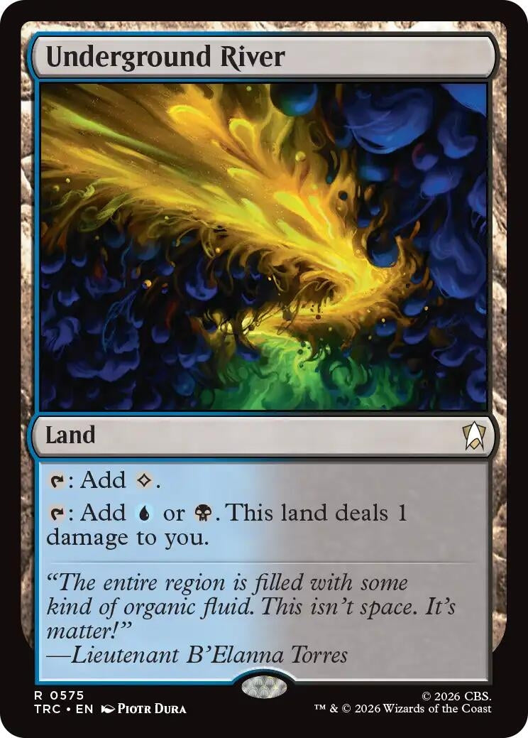 Image for Underground River (575) (Commander: Star Trek) (TRC) - Magic: The Gathering