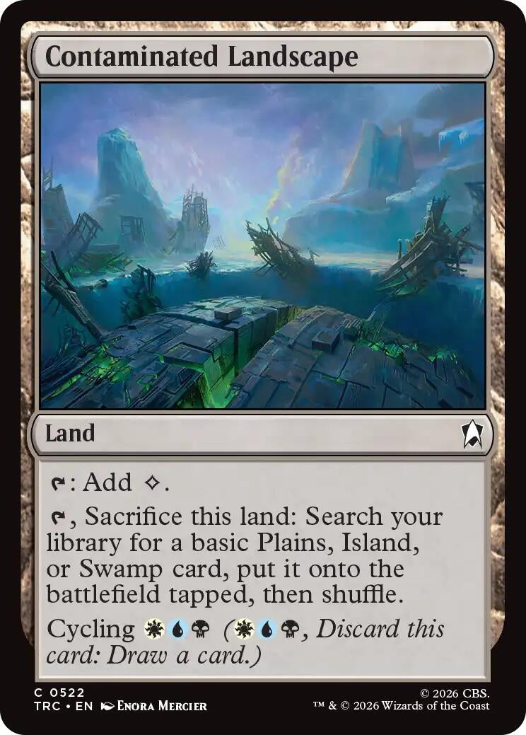 Image for Contaminated Landscape (Surge Foil) (522) (Commander: Star Trek) (TRC) - Magic: The Gathering