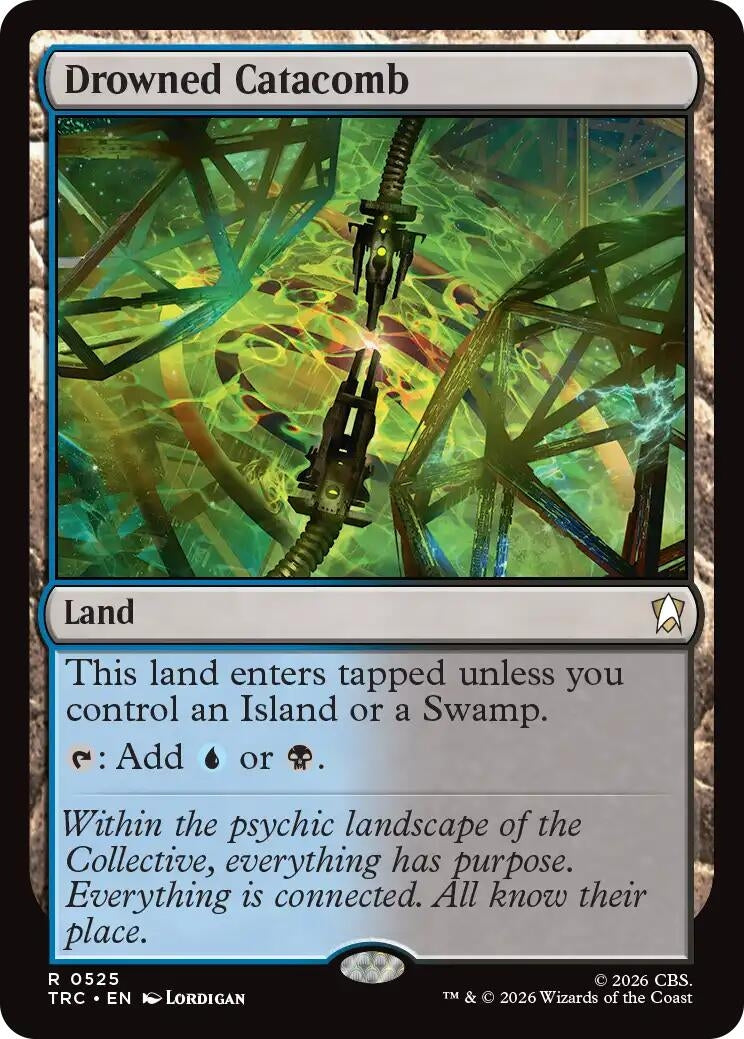 Image for Drowned Catacomb (Surge Foil) (525) (Commander: Star Trek) (TRC) - Magic: The Gathering