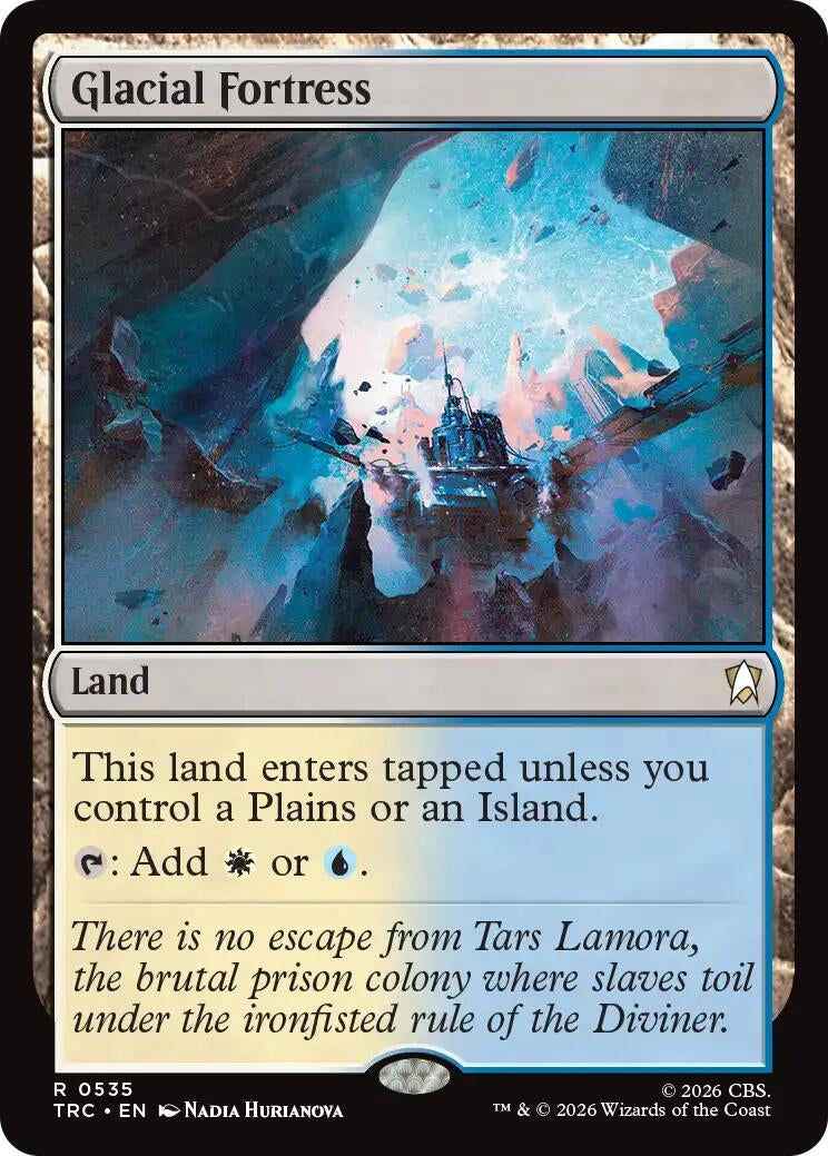 Image for Glacial Fortress (Surge Foil) (535) (Commander: Star Trek) (TRC) - Magic: The Gathering