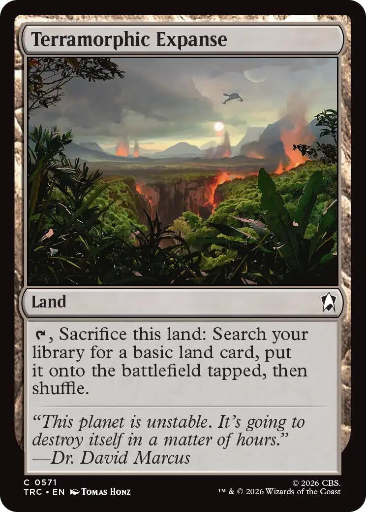 Image for Terramorphic Expanse (Surge Foil) (571) (Commander: Star Trek) (TRC) - Magic: The Gathering