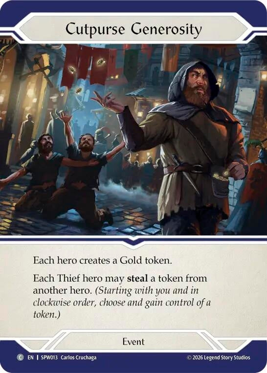 Image for Cutpurse Generosity (SPW013) (Smash Palace: Chorus of Steel) (SPW) - Flesh and Blood TCG
