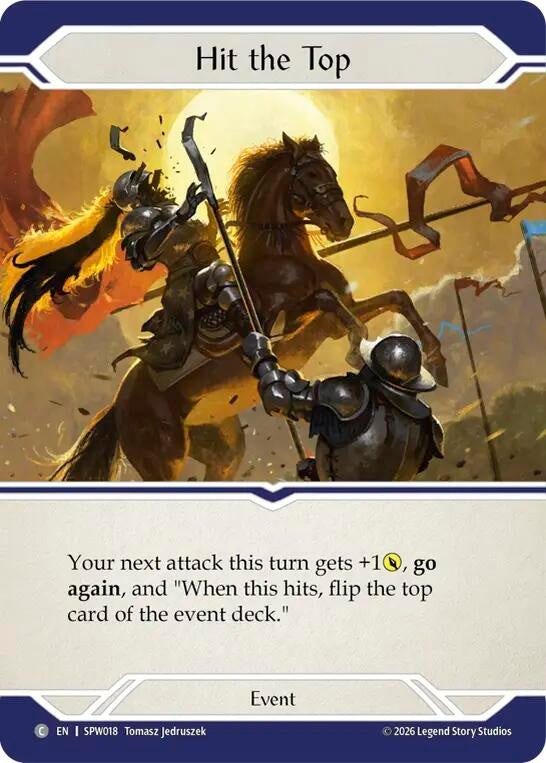 Image for Hit the Top (SPW018) (Smash Palace: Chorus of Steel) (SPW) - Flesh and Blood TCG