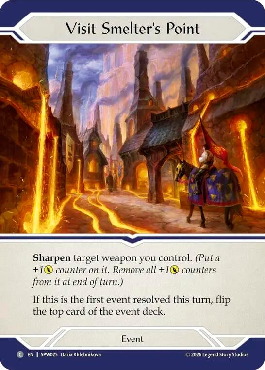 Image for Visit Smelter's Point (SPW025) (Smash Palace: Chorus of Steel) (SPW) - Flesh and Blood TCG