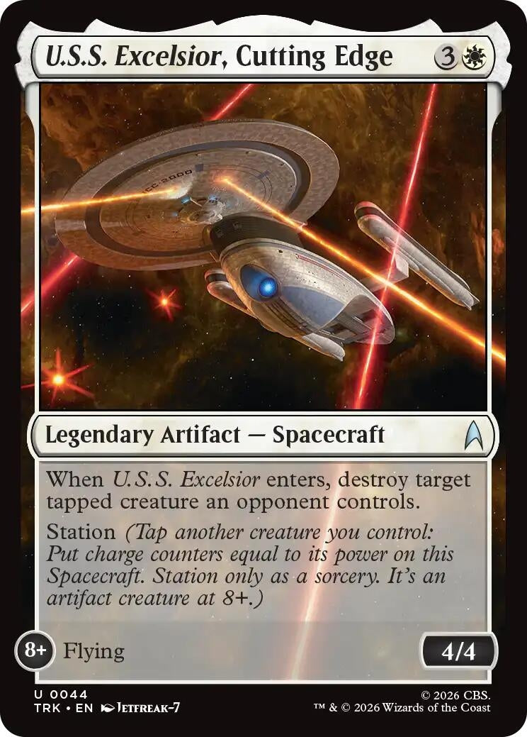 Image for U.S.S. Excelsior, Cutting Edge (44) (Star Trek) (TRK) - Magic: The Gathering