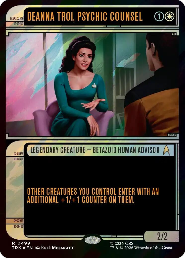 Image for Deanna Troi, Psychic Counsel (Showcase) (Surge Foil) (499) (Star Trek) (TRK) - Magic: The Gathering