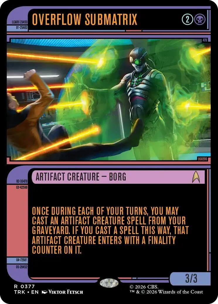 Image for Overflow Submatrix (Showcase) (377) (Star Trek) (TRK) - Magic: The Gathering