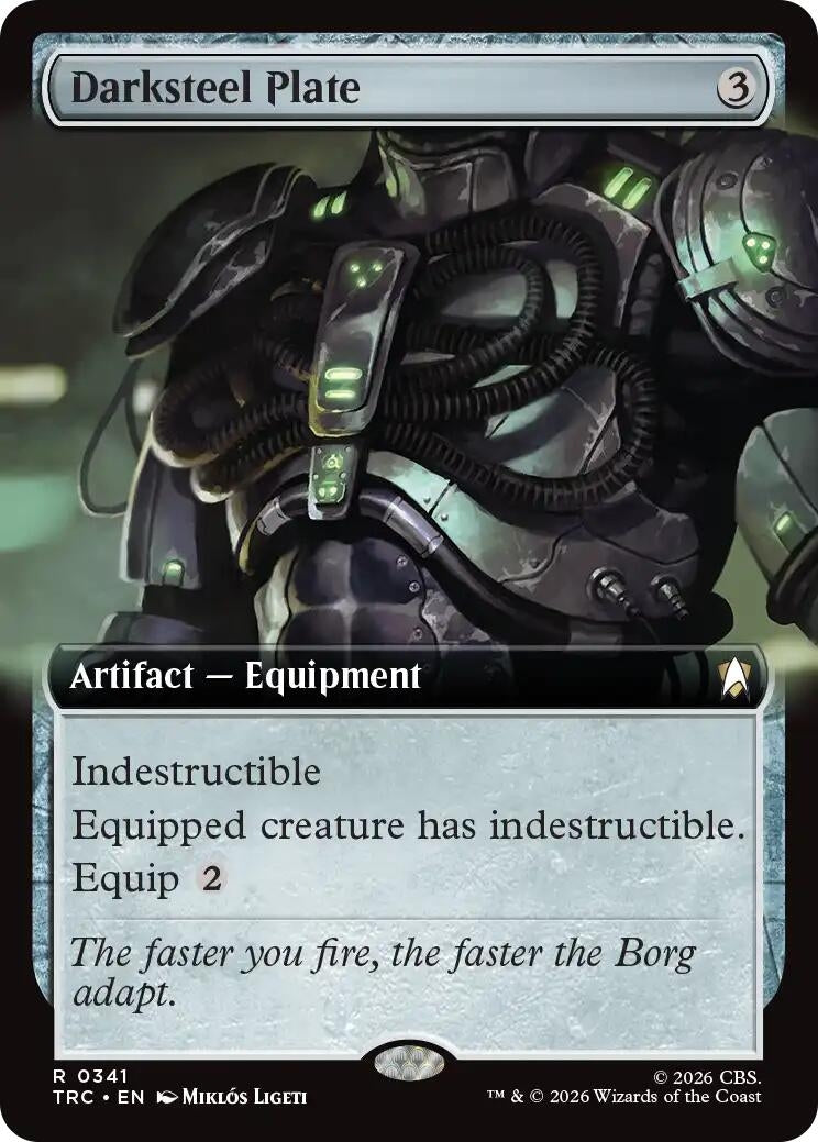 Image for Darksteel Plate (Extended Art) (341) (Commander: Star Trek) (TRC) - Magic: The Gathering