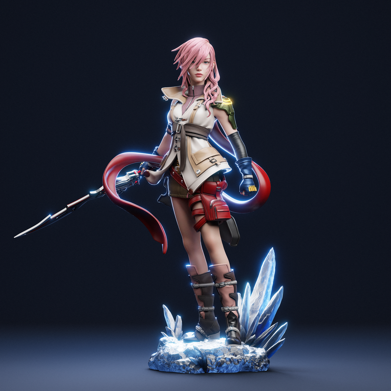 Lightning Resin Statue - view 5