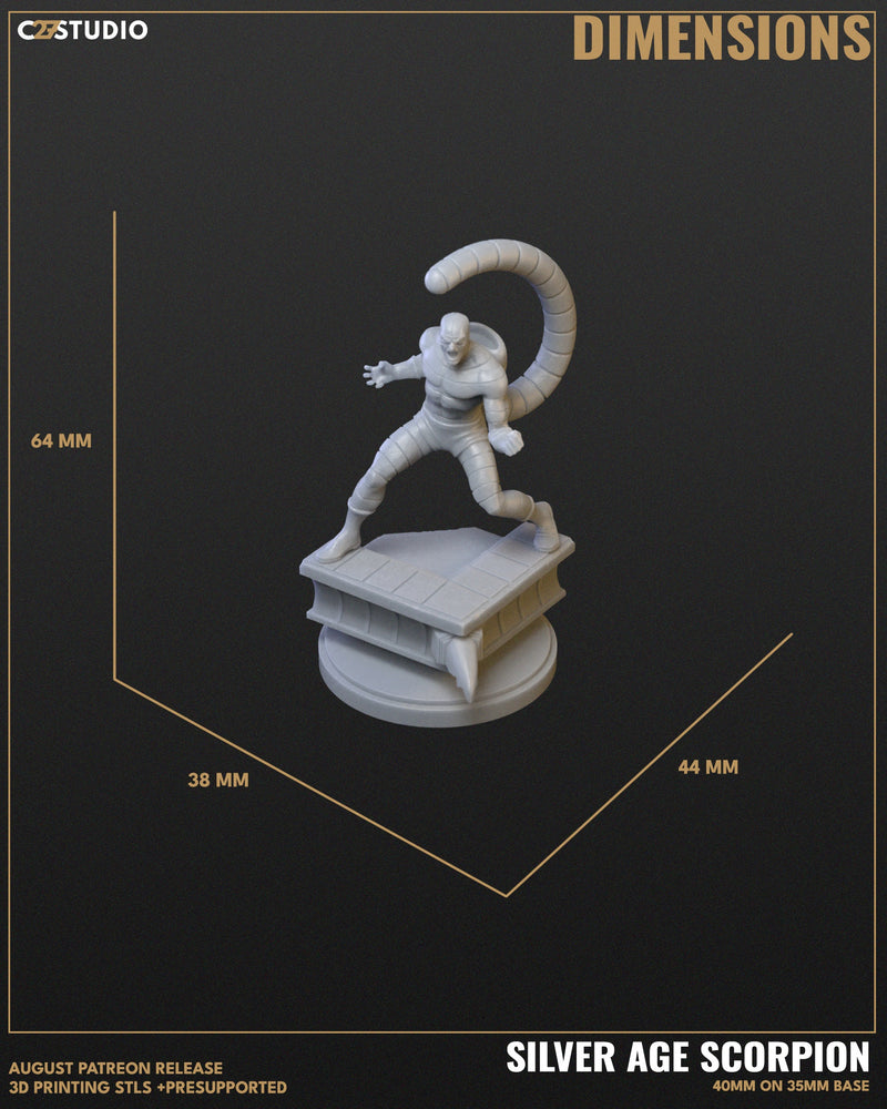 Silver Age Scorpion - Marvel MCP-Compatible Resin Miniature