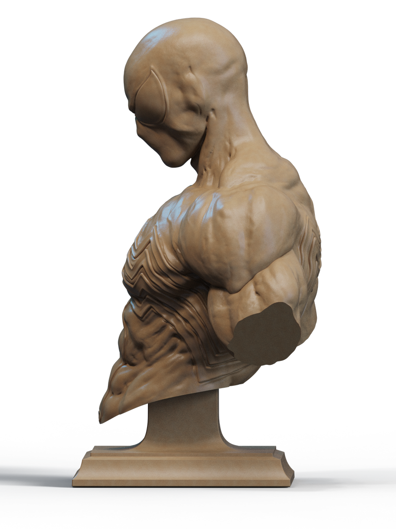 Symbiote Spiderman Resin Bust - view 3