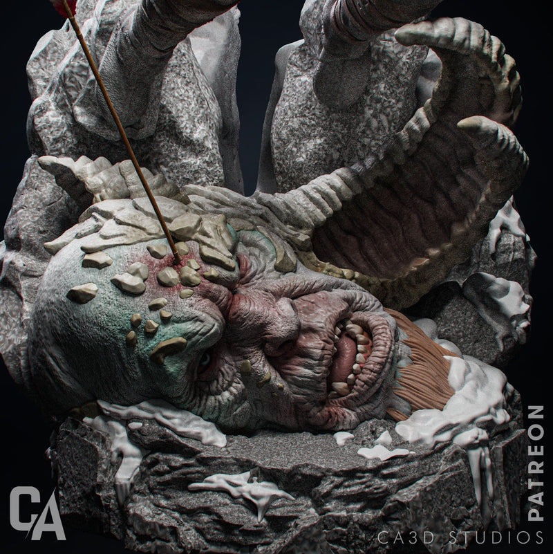 Kratos Resin Statue - Design 1 - view 5