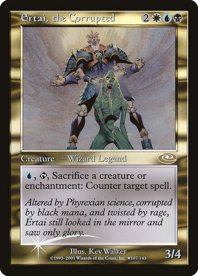 Ertai the Corrupted Alt Art Foil (107) [PLS]