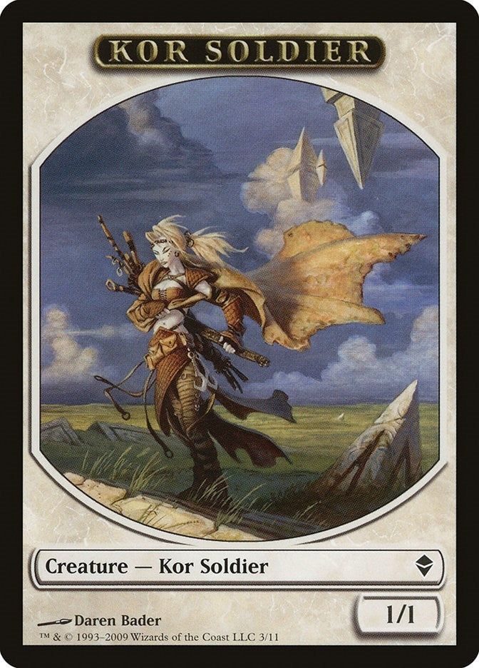 Kor Soldier Token (3) [ZEN]